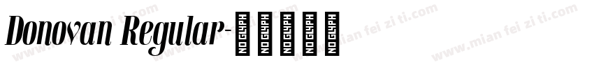Donovan Regular字体转换